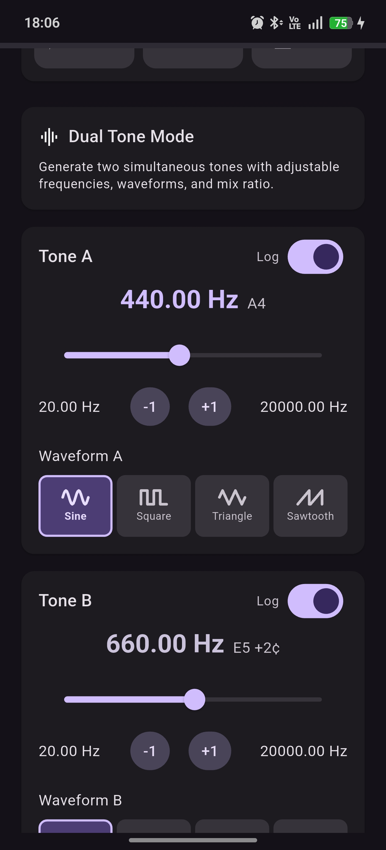 Dual Tone Mode